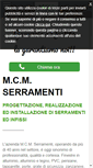 Mobile Screenshot of mcmserramenti.com
