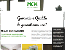 Tablet Screenshot of mcmserramenti.com
